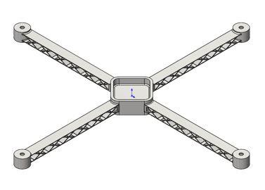 SOLIDWORKS Simulation Quadcopter Design Study